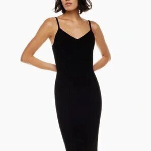 Aritzia - Black Waltz Sweater Midi Dress